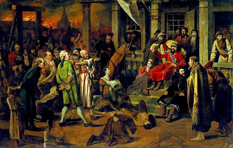 «Суд Пугачёва», Василий Перов, 1875.