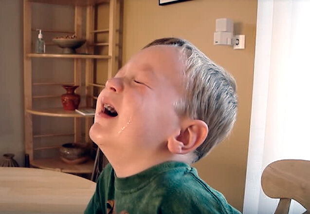 Истерика у ребенка.