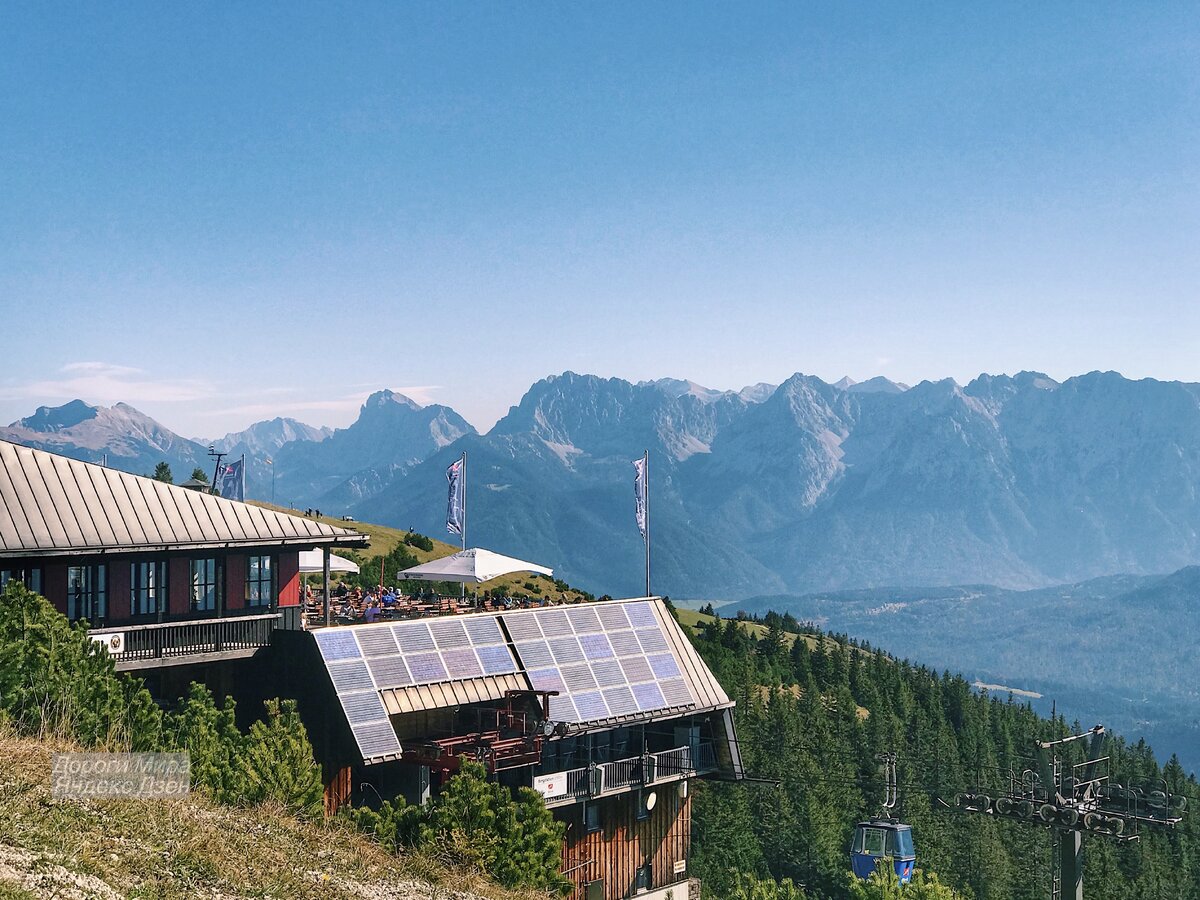 Вершина горы Ванк (Wank), город Гармиш-Партенкирхен ( Garmisch-Partenkirchen), Германия