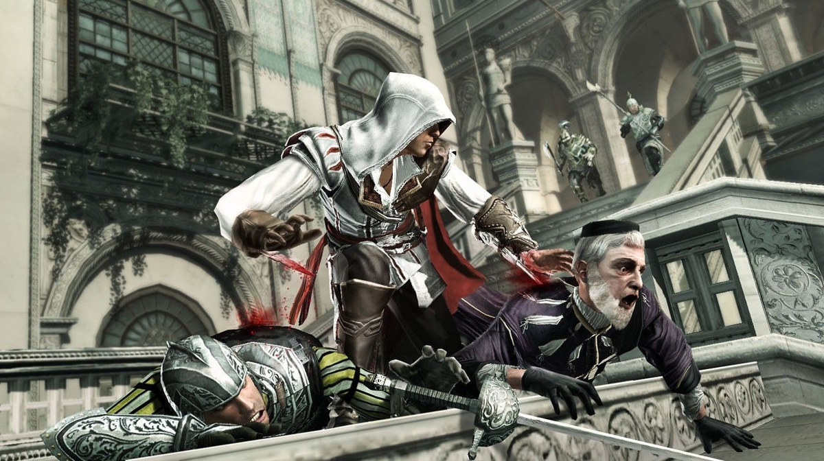 
Assasins Creed ( Кредо Ассасина) еще в далекие 2007 года, на создание игры были приглашены в разработку 190 человек. Дезмонда Майлза любезно похищенной корпорацией Абстерго Индастриз, стало началом в великом противостоянии Ассасинов и Тамплиеров. Великая Французкая революция, война за независимость в США, промышленный переворот в Викторианской Англии - чего мы только не повидали в памяти предков. 

Миллионы игроков по всему миру вместе с Дезмондом Майлзам и его преемниками 
пережил захватывающее приключение длинною в жизнь. 

                                                         Ничто не истинно, Все дозволено. 

Мир Ассасина соткан из почти полутора десятков личный историй, у каждого персонажа за спиной ворох трагических жизненных путей, слабости, пристрастия. За эти захватывающие истории мы и полюбили Сиквел Assasins Creed.

 При ее выходе, она была очень горячё принята геймерами. И вот спустя два года выходит продолжение игры, сказать, что она стала легендарной не сказать ничего. 

Кредо Ассасина 2 Эцио, ведомый местью, только становится на тропу войны с орденом тамплиеров. Нити судьбы крепко связали его с великим живописцем и изобретателем Леонардо да Винчи, на чьих машинах Ассасин набил немало шишек. Не раз он помогал Своенравной Катерине Сфорца, Тагрице из Форли и семье Медичи в их денежных редприятиях. ( Не будем вспоминать все части великой серии, перейдем ближе к делу ) 
 
                                                                         Свобода - это Мир

Дезмонд попадает в США в разгар Войны за независимость. Коннор Радунхагейду-Кенуэй, сын тамплиера Хэйтема Кенуэя и Гадзидзио, женщины гордого индейского племени могавков, стал Ассасином случайно: Осиротевшего Коннора приютил Ахиллес Дэвенпорт, в молодые годы отправивший на тот свет немало тамплиеров. Отца Дезмонда похищает Абстерго, а над миром нависает угроза конца света, и уберечь его может только Дезмонд, внезапно оказавшийся Избранным. ( Не будем Углубляться в историю ) 

И так в трейлере о выходе обновленной версии, мы видим незначительное улучшение графики, пару новых комплектов одежды и все, и за это мы должны выкладывать свои деньги из кошелька. - Сам Трейлер, https://www.youtube.com/watch?v=r3rqin_XRcM

Я крайне уважаю студию Ubisoft за их великие франшизы игр, но вот этого я понять не могу, продавать одну игру несколько раз, причем только с незначительными улучшениями, это неуважение к игрокам. 

Я понимаю если вы обновили всю историю Дезмонда, с самого начала, изменили в играх все, чтобы вновь окунуться в эту великую вселенную, добавив множества улучшений в качестве графики, интереснейших квестов, персонажей с их увлекательными историями жизни. И если все это было в одной игре путем прямого продолжения, тогда да я был бы готов отдать свои деньги ради того, что бы вновь туда окунуться. 

Но то что вы избрали эту игру ( и так довольно не популярную среди франшиз ) это крайне низко. Вам было мало примера Call Of Duty Remastered, да может ее и было можно пройти еще разок, только из-за того что она было великой среди шутеров того времени, но вы делаете Remastered на игру не такой уж и популярной. 

Я точно платить за это не буду и тратить свое время. 
А студии Ubisoft я хочу пожелать только одно, не губите талант ради денег ( EA студия вам в пример ) 