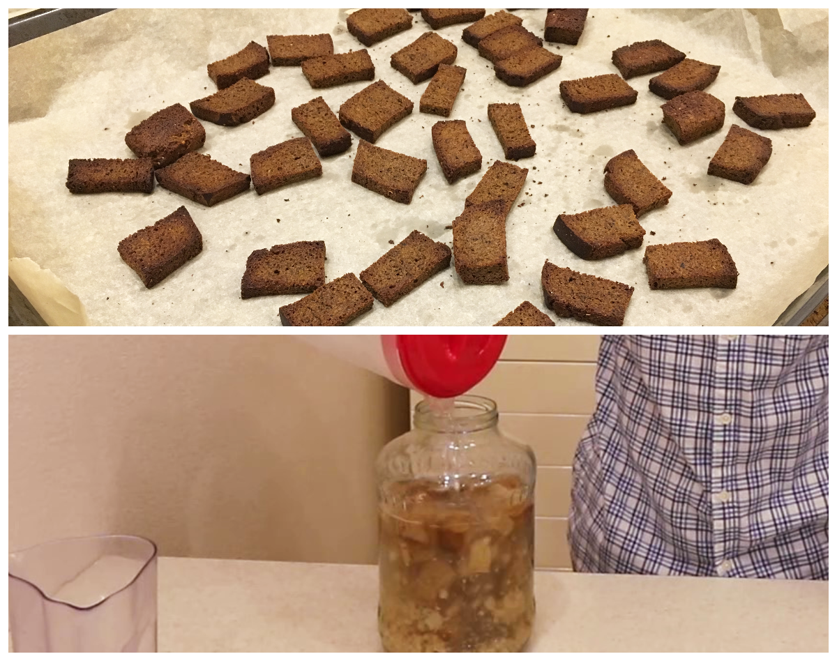 Сухари и запуск второго этапа брожения