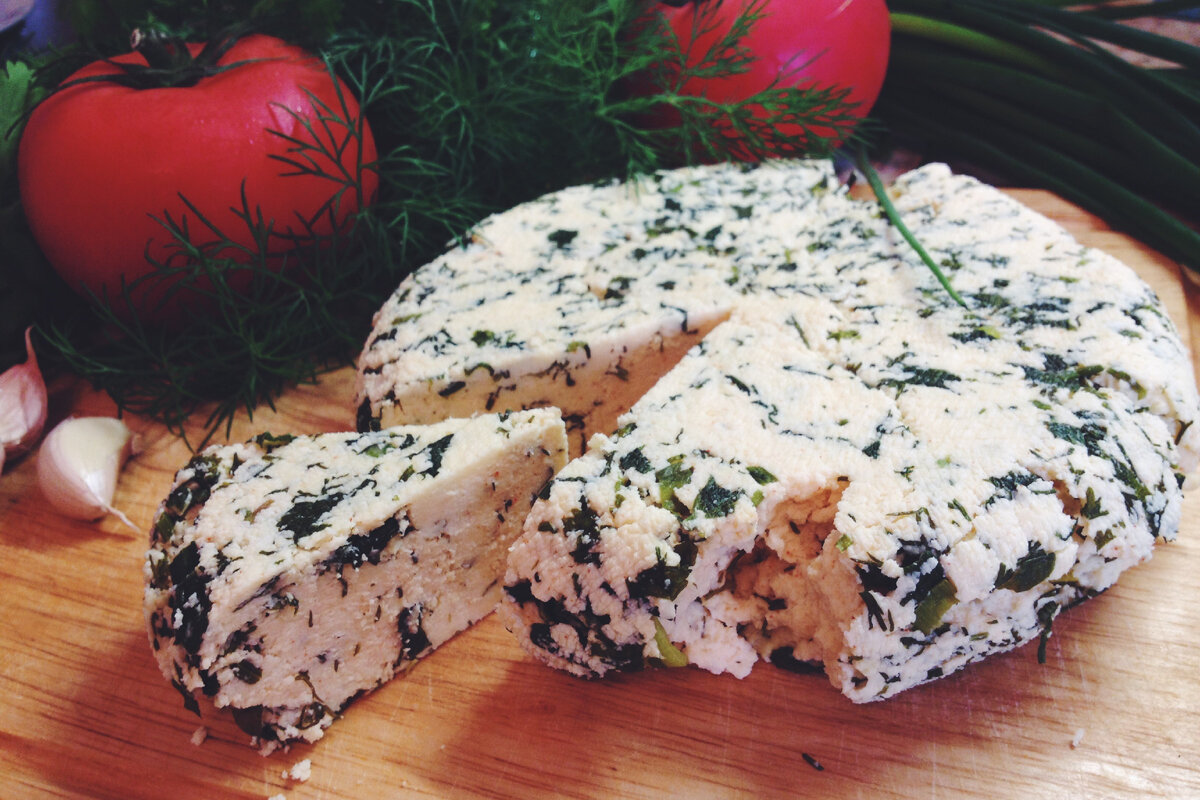 Сливочный сыр с зеленью 