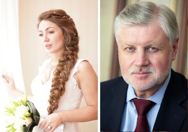 Сергей Миронов и его четвертая молодая жена Ольга Радиевская