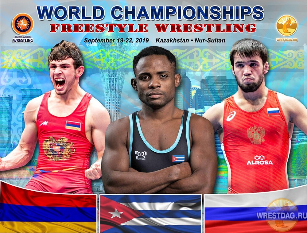 Слева направо: Чемпион Европы - Арсен Арутюнян (Армения), чемпион мира - Йовлис Бонне (Куба), двукратный чемпион  России - Магомедрасул Идрисов (Россия)