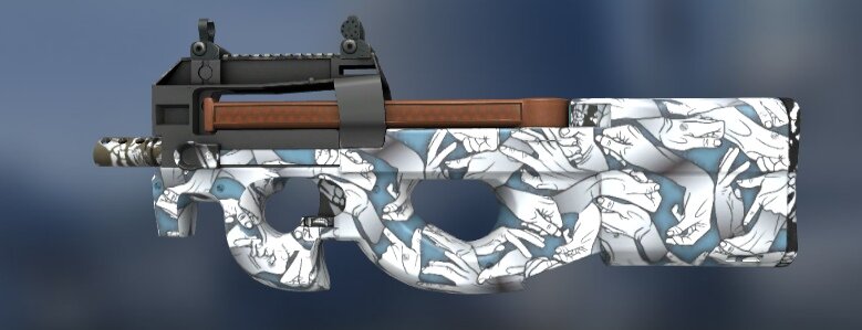 Стоит этот скин всего 300 рублей на тп, я бы взял его себе, но к сожалению, я не играю с p90