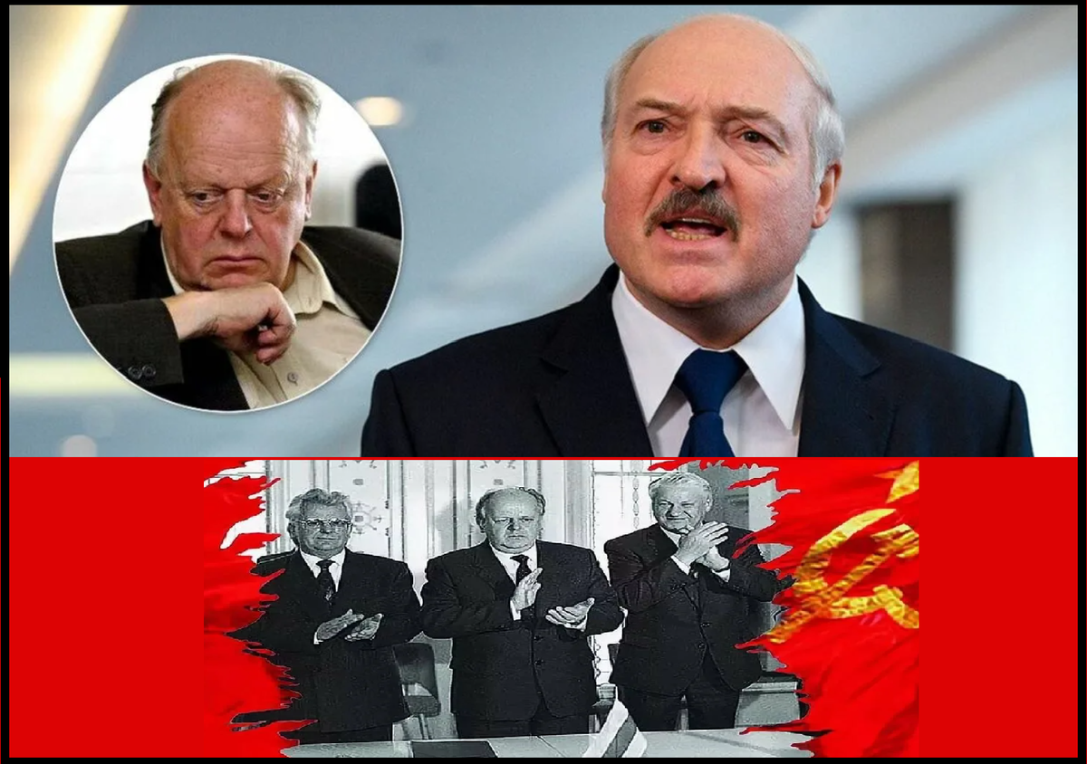 Александр Лукашенко и Станислав Шушкевич (изображение взято из открытых источников)