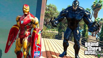 Железный Человек Против Венома Гта 5 Моды! Мстители Iron Man Vs Venom Обзор Мода в Gta 5 Видео Mods