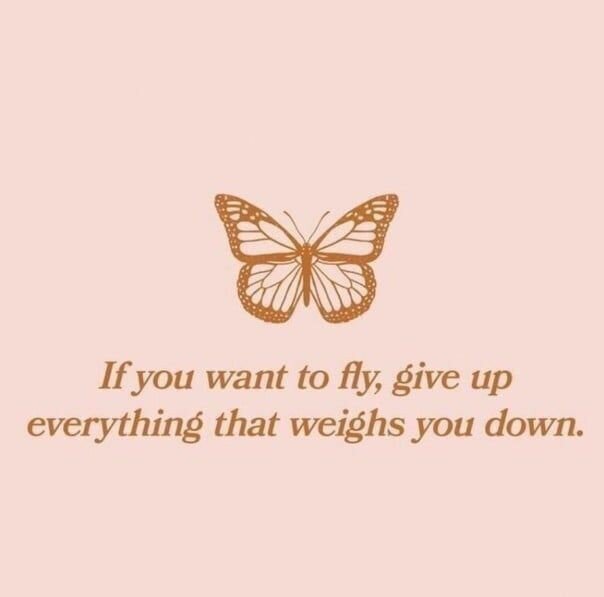"Если хочешь летать, откажись от всего, что тебя тянет вниз."