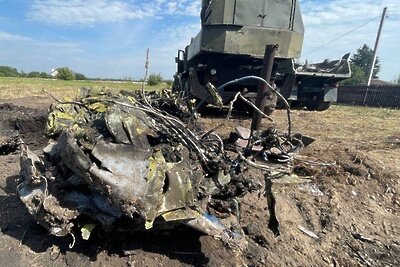   Место столкновения военных самолетов под Житомиром ©Telegram-канал "Операция Z: Военкоры Русской Весны"