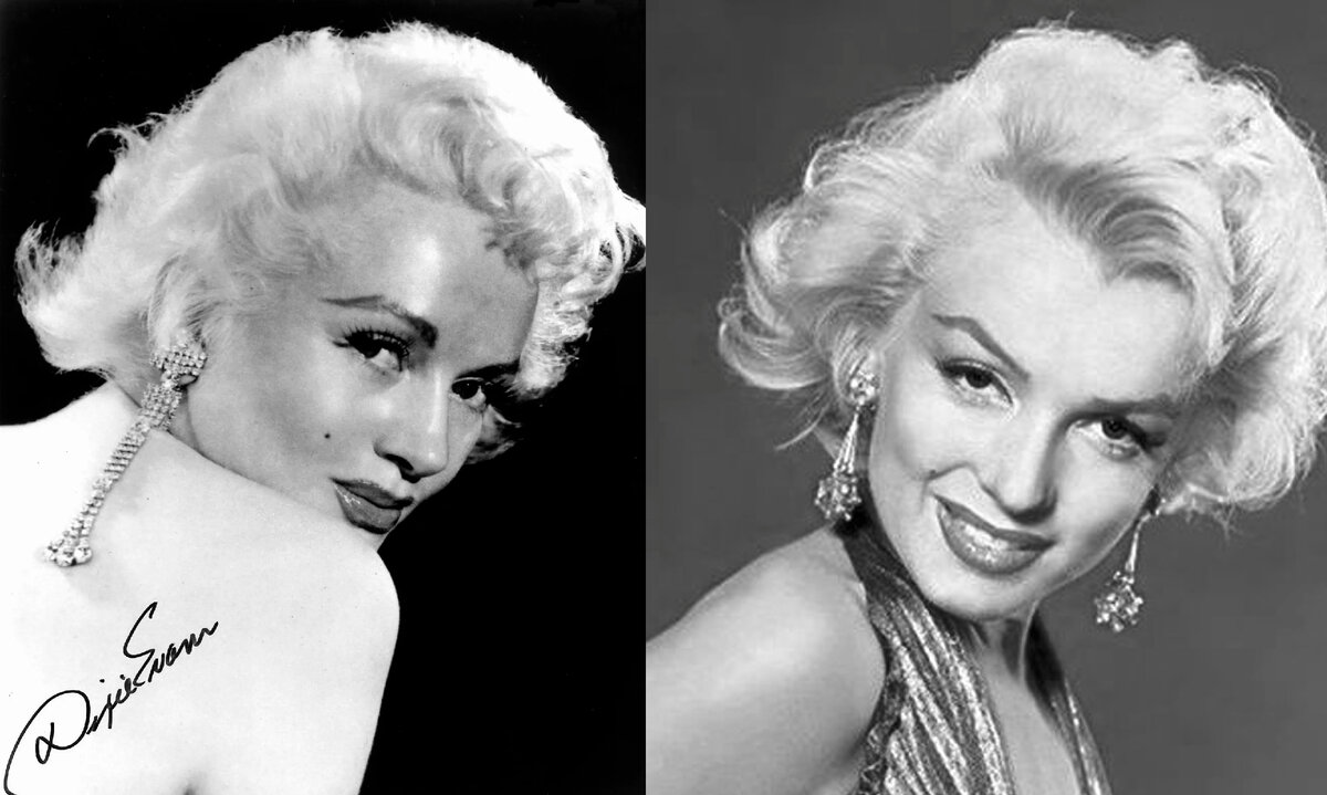 Дикси Эванс и Мэрилин Монро. Фотографии для коллажа взяты из открытых источников в сети "Интернет". 