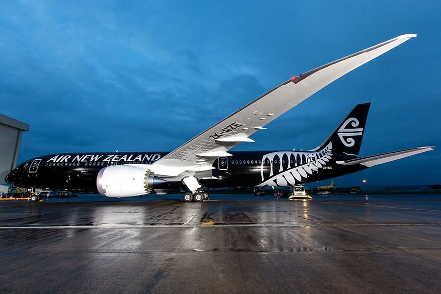 Boeing 787-9 авиакомпании Air Nwe Zealand в аэропорту Окленда (AKL) Фото: Nicholas Young, planespotters.net