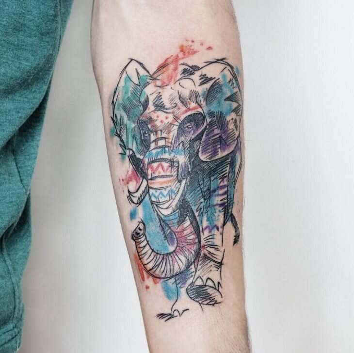 Значение татуировки слон
