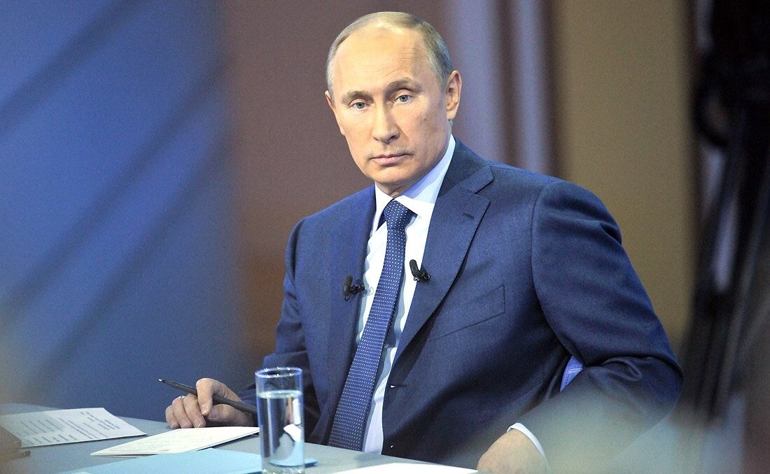 Прямая линия с Владимиром Путиным, апрель 2013 года, фото: пресс-служба Кремля