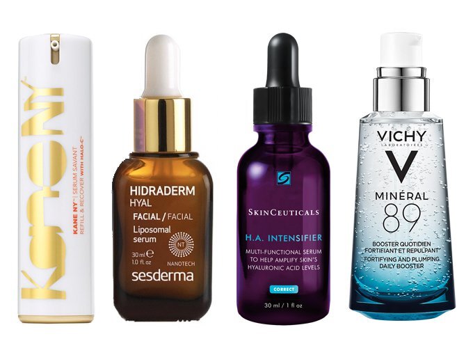 Увлажняющие сыворотки: Serum Savant, Kane NY; Hidraderm, Sesderma; H.A. Intensifier, SkinCeuticals; Minéral 89, Vichy.