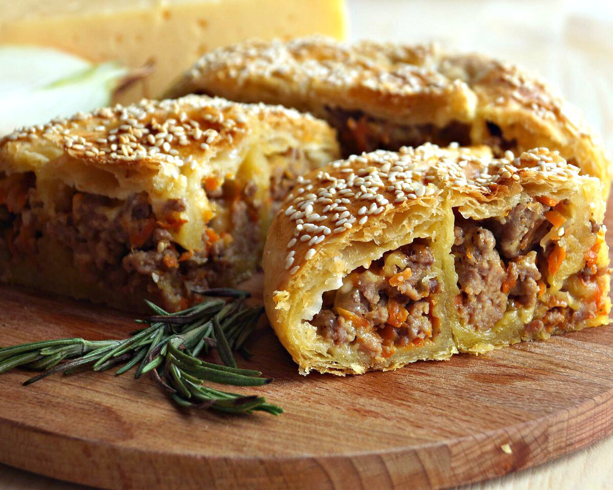 Мясной пирог с фаршем