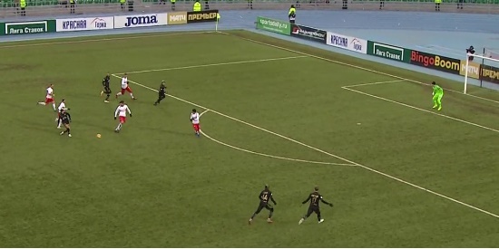 Ошибка обороны "Спартака"