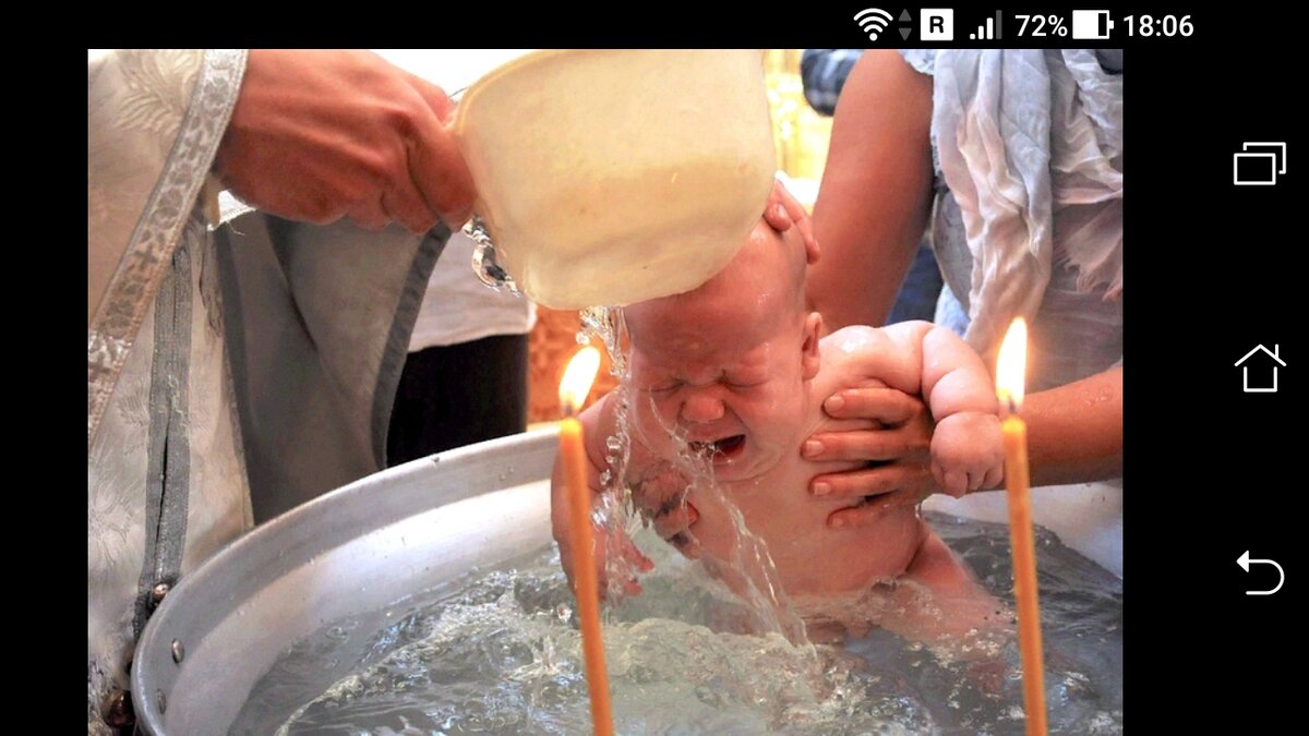 Если при крещении ребенка тонет волос
