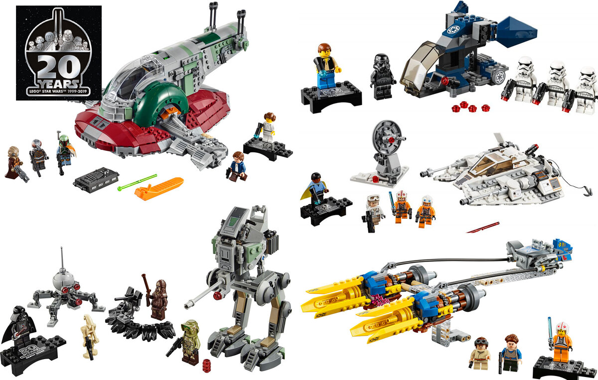 Lego star wars store 1999 to 2019