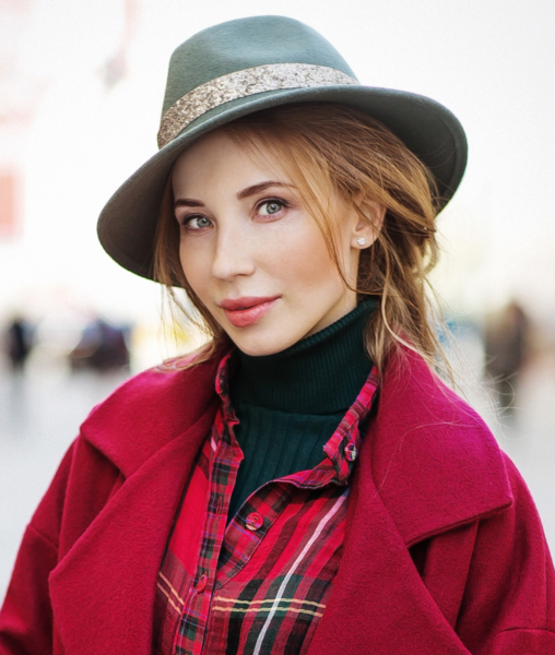 Готовый образ с вечерним макияжем