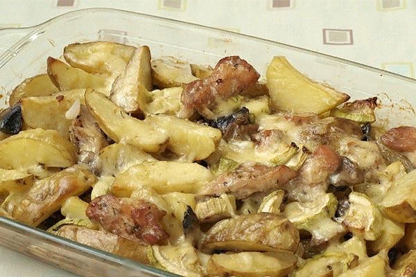 Филе бедра индейки с картошкой в духовке рецепт с фото пошагово
