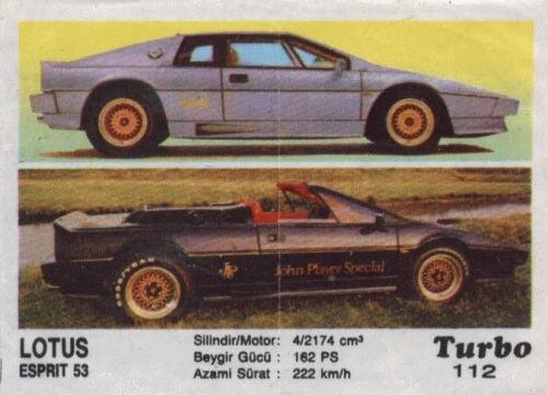 Загадочный Lotus Esprit JPS Roadster c Turbo #112