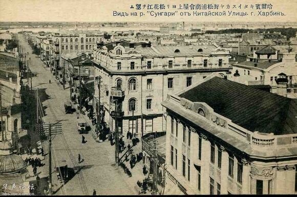 Вид на город Харбин. Начало XX-го века.