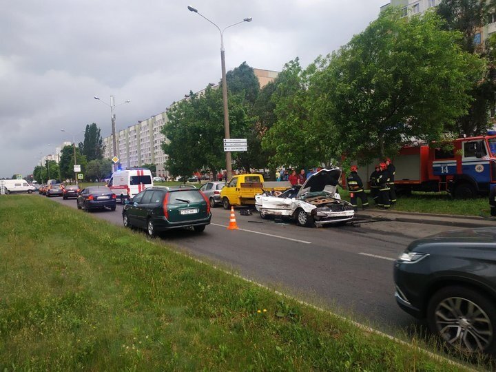 Фото с места аварии
