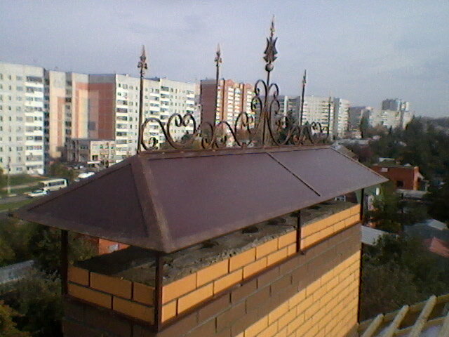 четырехскатный дымник