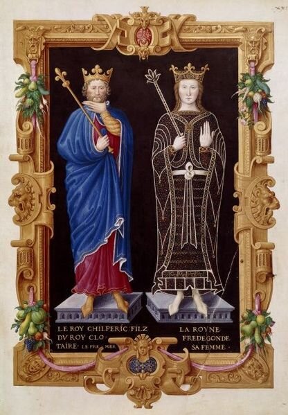 Хильперик и Фредегонда. Фото взято отсюда: https://ru.wikipedia.org/wiki/%D0%A4%D1%80%D0%B5%D0%B4%D0%B5%D0%B3%D0%BE%D0%BD%D0%B4%D0%B0