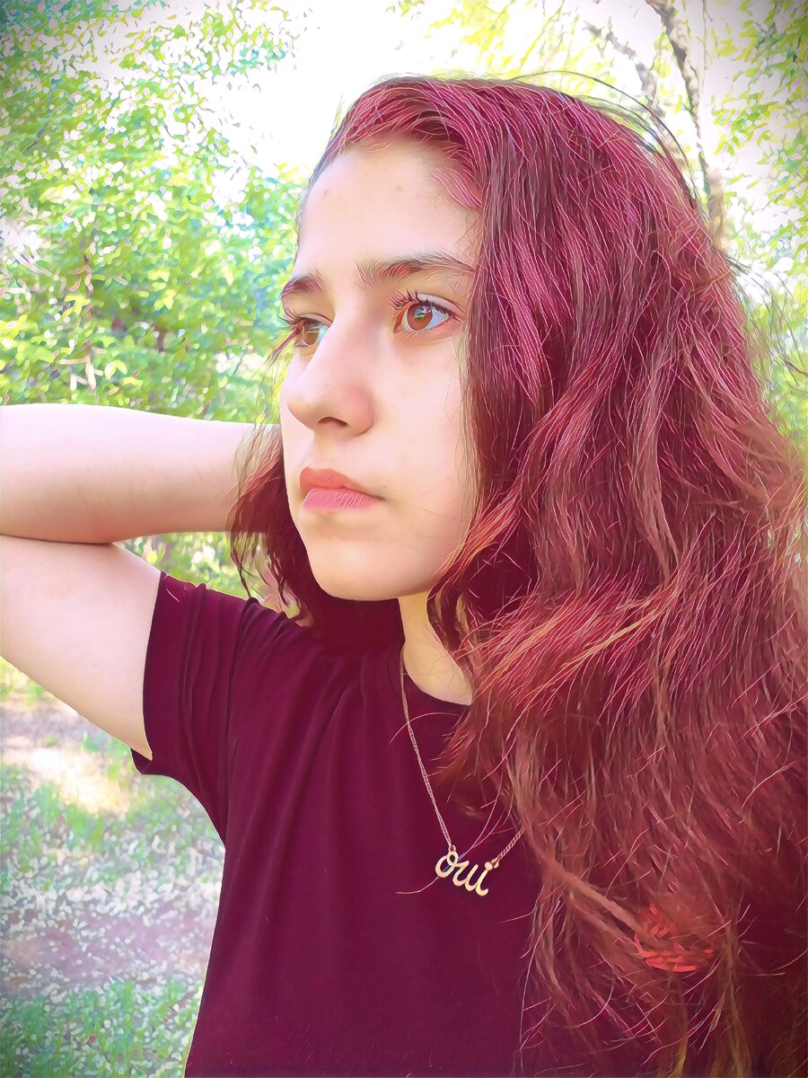 Девушка в розовом.