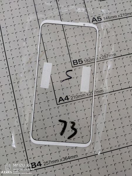 Фронтальная панель Meizu 16s Pro