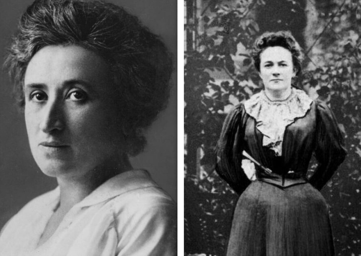 Роза Люксембург и Клара Цеткин. Источник: pinterest.com