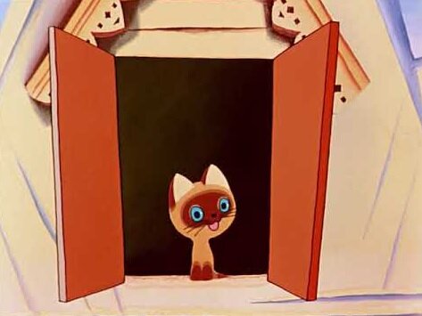 Кто живет на чердаке... Картинка из мультфильма.