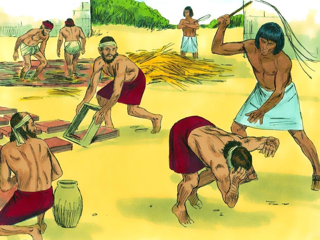 Обратите внимание: бьют бездельника! остальные работают...