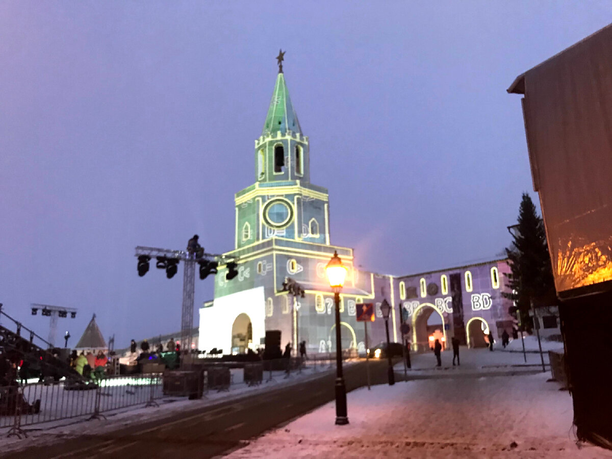 Спасская башня Казанского Кремля.