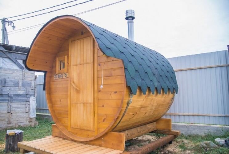 Как выглядят бани-бочки