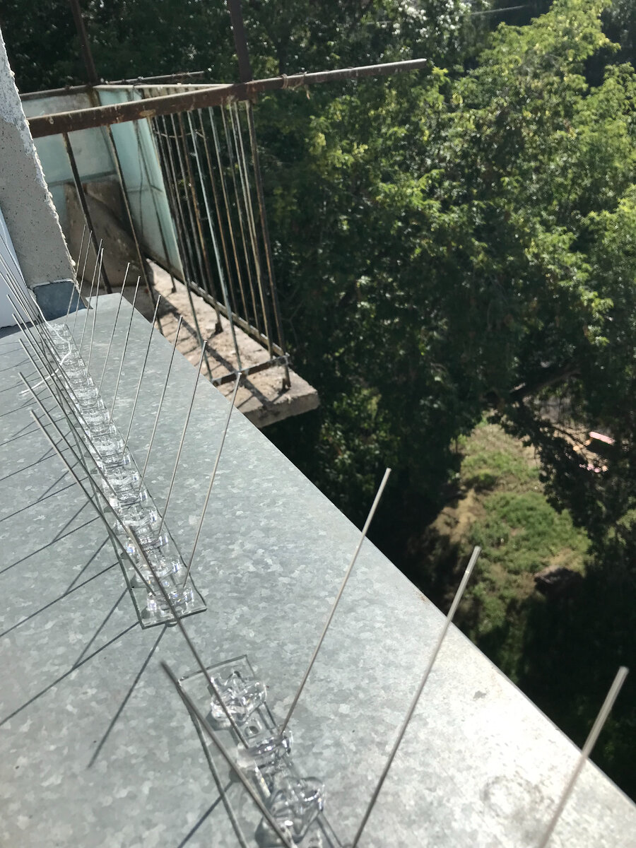 Металлические противоприсадные шипы от птиц "SITITEK Барьер-Премиум 2"