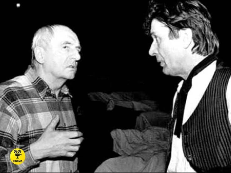 Марк Захаров и Александр Абдулов на репетиции.