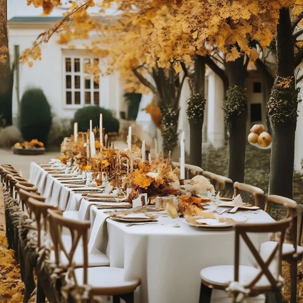 Уникальные краски для организации свадебного торжества осенью 2023.