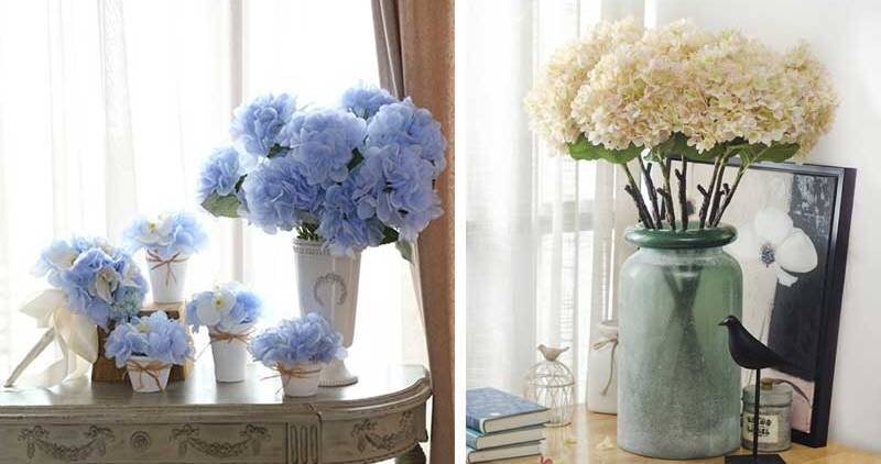 Цветочные композиции с гортензиями