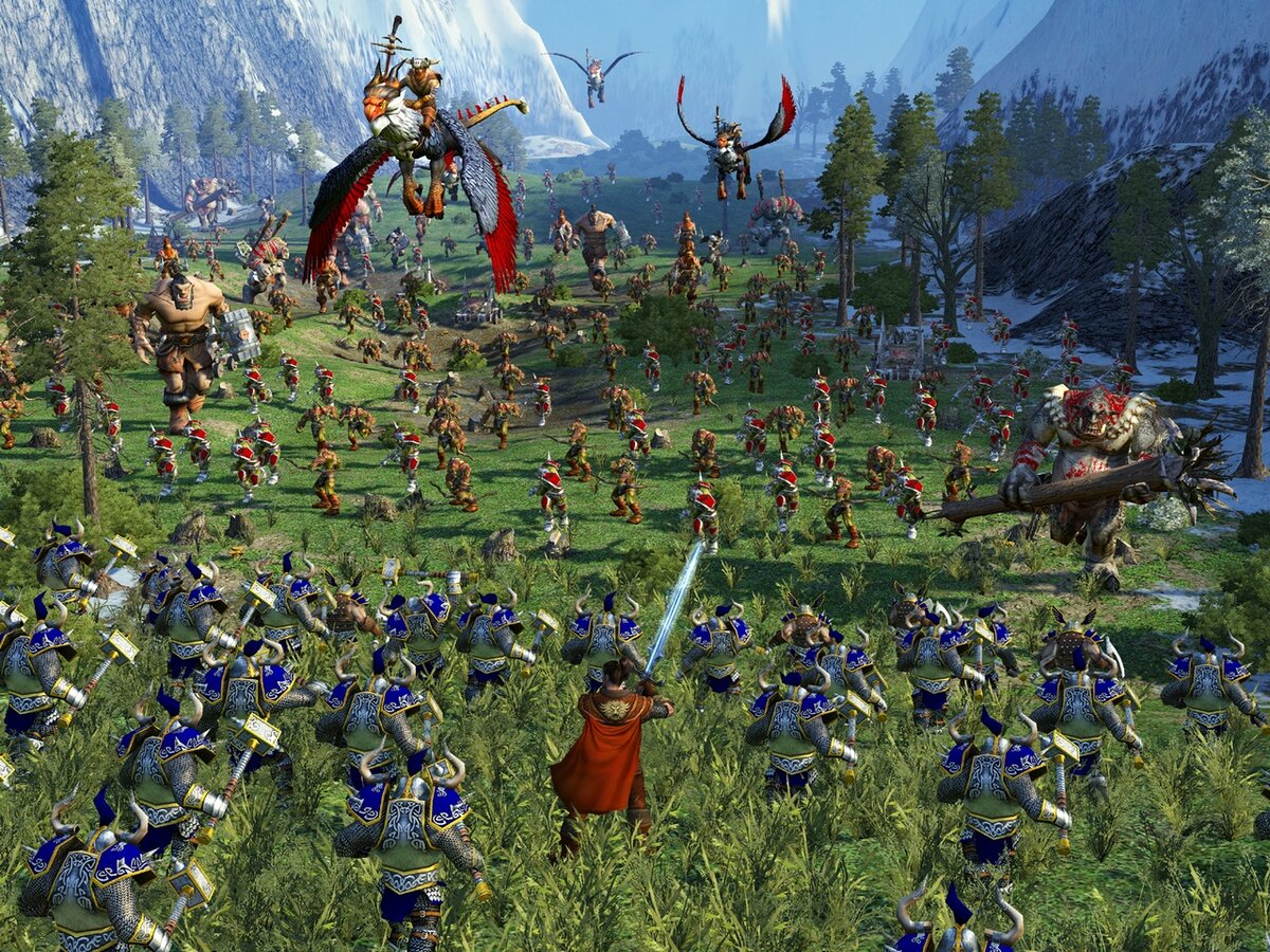 Эпичный скриншот из Spellforce 2. Вряд ли раньше трава казалась выше, а орки зеленее. Игры прошлого подкупали прежде всего захватывающим сюжетом и детальной проработкой игрового мира.