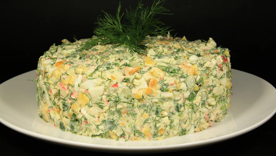Самый легкий и вкусный салат (Снежный краб)