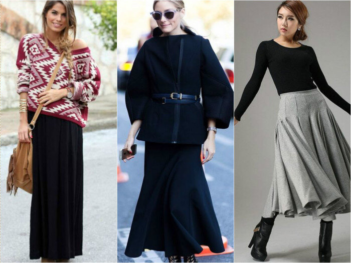 Длинные юбки — женственность, которая всегда в моде