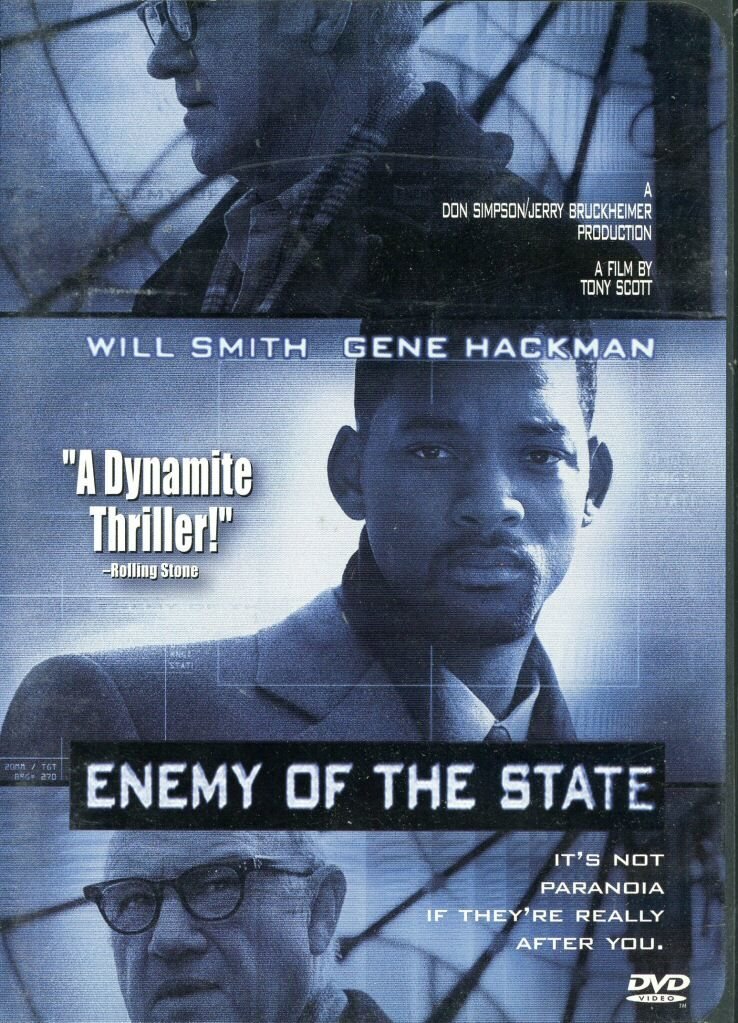 Enemy of man. Враг государства 7,8 Enemy of the State, 1998. Уилл Смит DVD. Enemy of the State poster. EOS Enemy of State логотип.