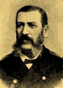 Владимир Григорьевич Басаргин родился в Санкт-Петербурге в 1838 году в семье военного моряка, принадлежащей старинному дворянскому роду, известному с XVI века. 13 сентября 1853 года поступил гардемарином в Морской кадетский корпус и уже через год участвовал в обороне Кронштадта от английско-французской эскадры, неся службу на кораблях «Сысой Великий» и «Прохор». С отличием закончив училище в 1855 году, Басаргин получает чин мичмана и отправляется служить на Балтийский флот, на корвет «Удав». В 1857-м на этом судне он совершает переход из Кронштадта в Николаев.
