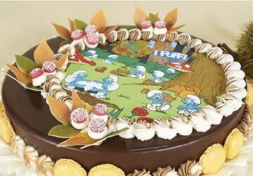 украшение торта из вафельной бумаги