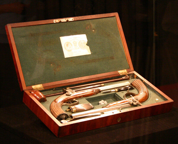 Пистолеты Лепажа, предположительно принадлежавшие А.С. Пушкину. Музей А.С. Пушкина 