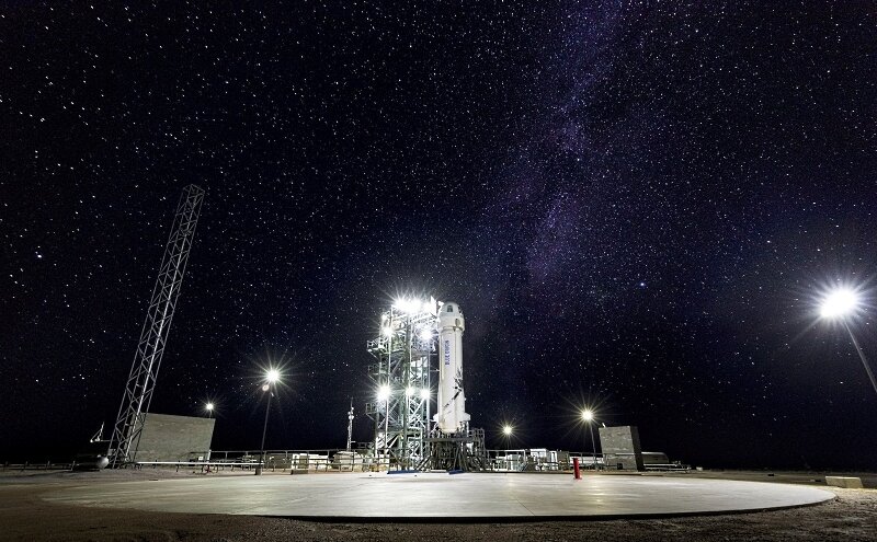 
New Shepard перед девятым полетом, фото Blue Origin

