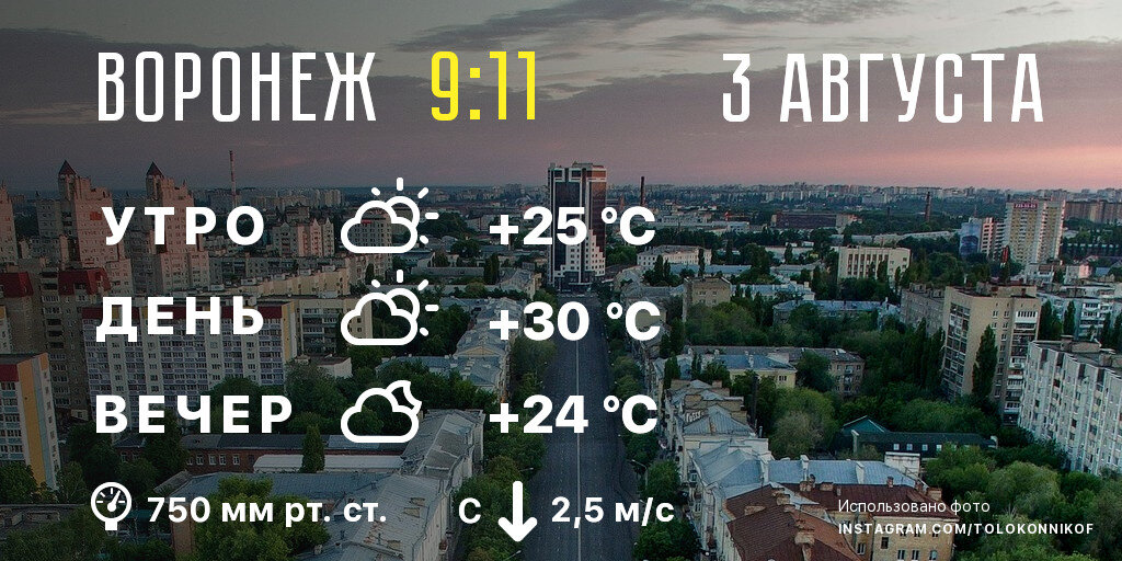 15 августа воронеж