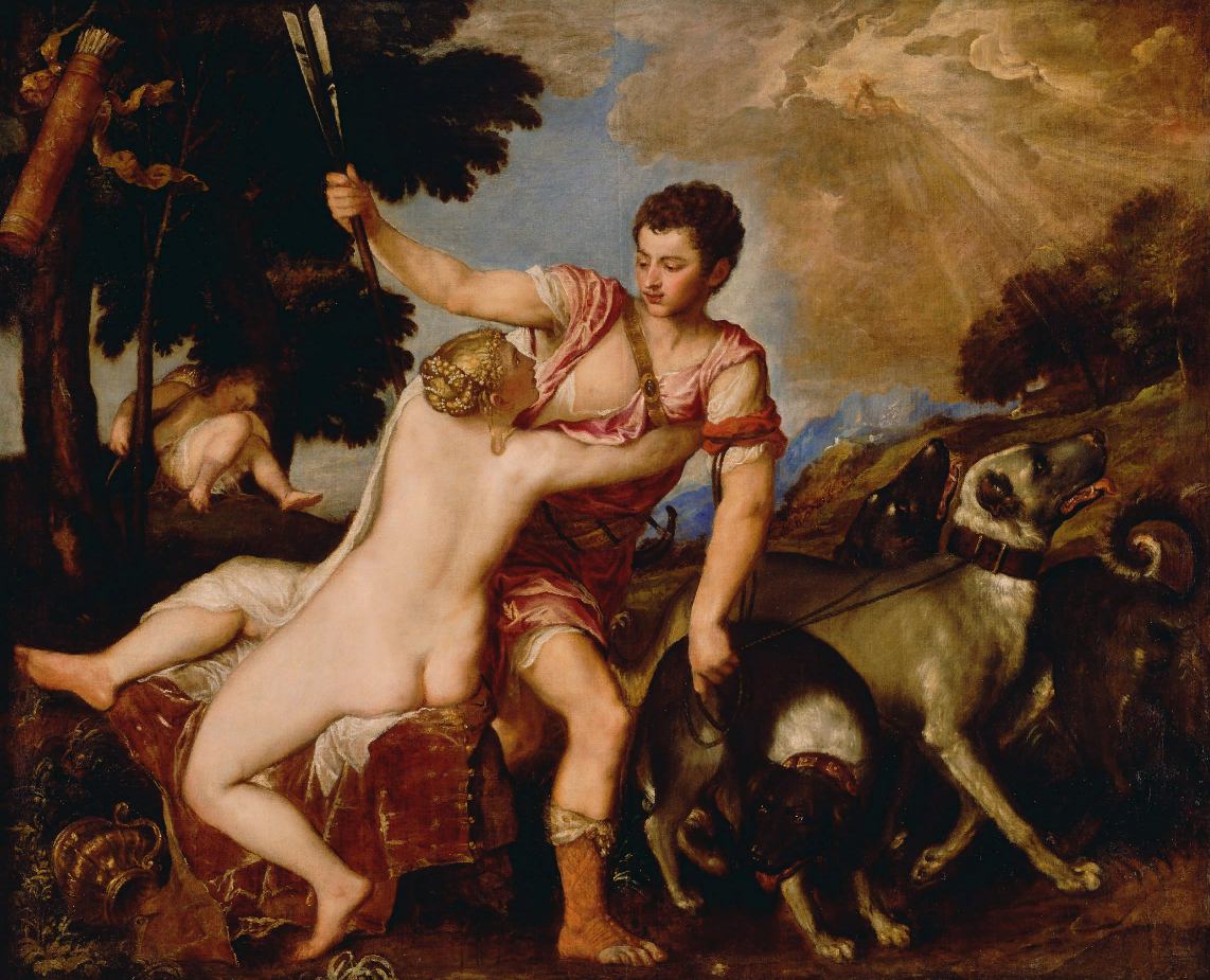 "Венера и Адонис", 1554 